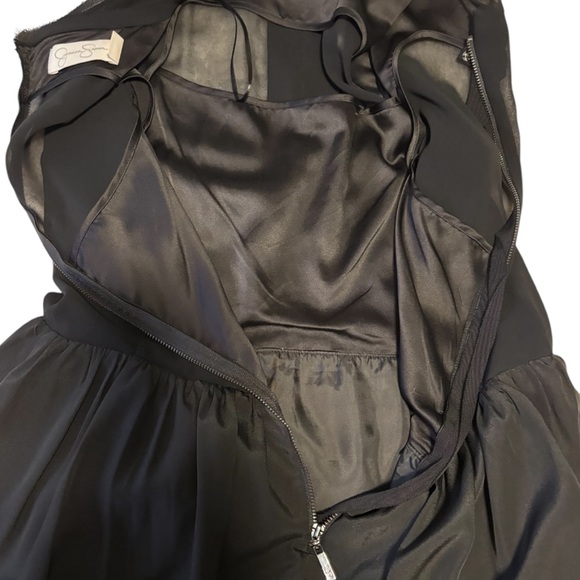 Jessica Simpson Black Sleeveless Fit & Flare Party Dress Tulle 10 Whimsigoth - Picture 4 of 8